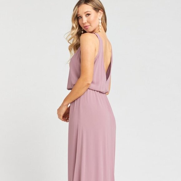 Show me your MUMU kendall Maxi Dress Antique Rose - Picture 3 of 14